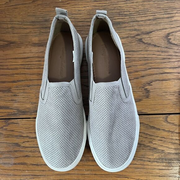 Tommy Bahama Loafers Perforated Taupe Women's 8.5 Boat Shoes Sneakers Neutrals - Picture 9 of 10